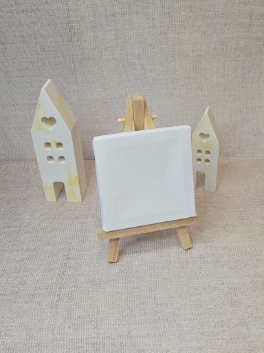 Leinwand mit Aufsteller