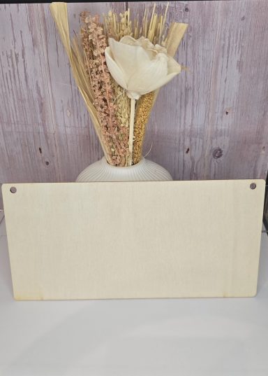 Dekorationsschild Balsaholz