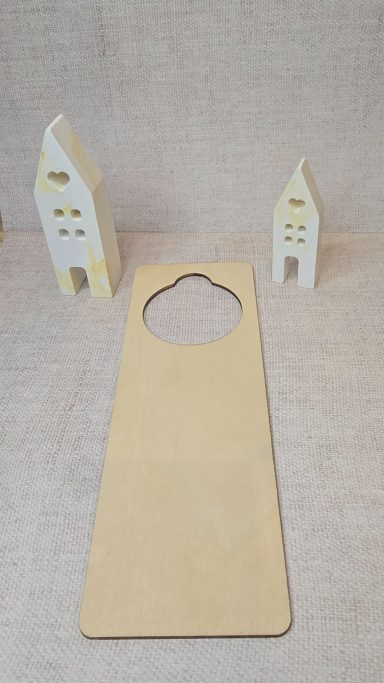 Türschild Balsaholz